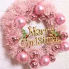 Christmas Ball Wreath 30cm Christmas Decoration Pink Wreath Shopping Mall Hotel Window Ornament Wreath H1020