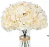 Sztuczne hortensje z 23 cm łodygi 54 Płatki Realistyczne jedwab Hortensja Fałszywe kwiaty na wesele Home Office Party Arches PAF12347
