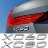 Pour Volvo XC60 XC90 Lettres de coffre arrière Logo Sticker ABS Badge 3D ABS Badge Décor Accessoires Auto Tail Tail Plaque de voiture Tuning