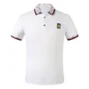 polo a righe firmate magliette polo serpente ape floreale polo da uomo moda high street polo di lusso tshirt123