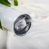 Süblimasyon tumbler 20 oz paslanmaz çelik kupa çift duvar yalıtımlı boş diy bardaklar kapak plastik pipetlerle doğum günü hediyeleri için