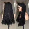 Synthetic Wigs 3X Headband Box Braided Ombre Blonde Long Braids African Dreadlock Cosplay Wig Braiding Hair For Women6033149