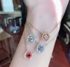 Newyork Stylist Hanger Ketting Mode Crystal Drop Pen Dant Kettingen Big Diamond Alloy Jewelries Dames Geschenken met Doos Complete pakket