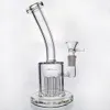 Verre Bong Bong Bongs Cylindre Glour Eau Bong Perc Bong 8 Armes Percolator Bubbler 7 '' Tuide à tube droite Tpipe à eau droite Pipes d'eau