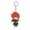 2021 Ny stil Fashion Anime Genshin Impact Bag Pendant Key Ring Bagpack Decor Acrylic Cartoon Fans Collection Gifts G1019