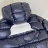 Abrigo de plumón de color negro para bebés, chaqueta para niños y niñas, mezcla de poliéster 95, chaquetas de plumón de pato blanco, tamaño Luna 1101503295473