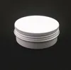 60g white/pink aluminium cream jars box with screw lid,cosmetic case jar,aluminum tins, aluminum lip balm container SN5328