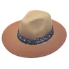 Stingy Brim Hatsメンズ女性の帽子Fedoras Bulk Felt Fedora for女性の男性ヒョウシマウマ牛女性キャップの女性男性キャップ2021卸売