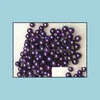 Pearl Loose Beads Jewelry Fashion Diy Round Natural Freshwater 6-7Mm Bk Mticolor Grade Particle For Making Drop Delivery 2021 Mu4Pu