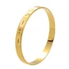 Bangle 24K Gold Plated Bangles Etiopisk Afrika Fashion Color for Women African Bride Wedding Armband smycken gåvor Melv22