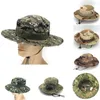 Cappellini da escursionismo Tactical Sniper Camouflage Bucket Boonies Cappelli Cappellino nepalese SWAT Army Panama Accessori militari Estate Uomo Outdoor