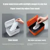 Caixa de tecido molhado Vedação de desktop Bebê limpa caixa de armazenamento de papel porta-dispensador à prova de poeira com tampa 211110
