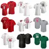 Baseball 33 Jesse Winker Jersey 83 Jose Garcia 34 Mark Payton 2 Jonathan India Mike 9 Moustakas Red White Grey Green Team Color