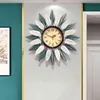 Orologio da parete di arte creativa Design moderno Metallo silenzioso Orologio da parete digitale di lusso di grandi dimensioni Meccanismo Reloj Pared Decorazione domestica 50 H1230