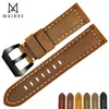 Maikes New Design Watchbands for Fossil 22 24 26mm Vintage Genuine Cow Leather Watch Strap Band Watch Accessories for Panerai H0915