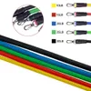 11 PCS Resistance Tube Bands Set Fitness Yoga Gym Pull Rope Exercise Home Training Expander Door Anchor With Handle Ankle Strap H1026