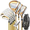 Novos clubes de golfe masculinos honma s-07 4 estrelas conjunto completo de golfe driver + fairway madeira + putter + saco grafite eixo headcover e apertos r s sr flex