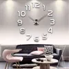 Yeni Akrilik Ayna DIY Duvar Saati İzle 3D Duvar Çıkartmaları Büyük Dekoratif Kuvars Saatler Modern Tasarım 210401