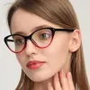 Mode zonnebril frames elbru vintage kat oog bril frame mannen vrouwen optische eyewear ultralight student duidelijke bril voor mannelijk en fem