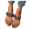 Tofflor Sagace Women Luxury Crystal Flip Flop kvinnlig sommarmode utanför vilda icke-halkskor inomhusdörr