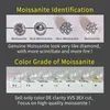 큰 실제 1ct 6 5mm 색상 de vvs1 3ex 컷 느슨한 다이아몬드 스톤 전체 moissanite ring275b