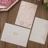 50Pcs White Red Laser Cut MR And MRS Marriage Wedding Invitation Card Hollow Customized Printing Invitation Card Party Supplies SH190923