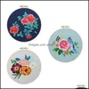 Arts, Gifts Home & Garden Other Arts And Crafts Diy Flowers Plants Pattern Embroidery Set Round Cross Stitch Kit Sewing Craft Needlework For