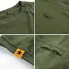 Męskie Wojskowe Outdoor Taktyczne Koszulki Szybkie Suche Summer T Shirt Koszulka Krótki Rękaw Koszulka Armia Training Tops Tee Odzież męska 210716