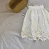 MILANCEL 2021 primavera nueva ropa para niños falda coreana chica dulce bordado flor falda 210331