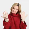 Fingerlose Handschuhe Neuheit Winter für Frauen stricken warme Fitness Villus Fäustlinge schreiben Dual-Purpose