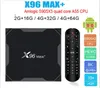 Android 9.0 X96MAX + Amlogic S905X3 4GB 32GB 64GB Smart TV 2.4G 5GHz Dual Wifi Bluetooth 1000M 4K Set-top Box X96MaX con scatola