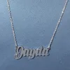 A-Z Custom Name Letters Gold Necklaces Womens Stainless Steel Choker Mens Fashion Hip Hop Jewelry DIY Letter Pendant Necklace245L