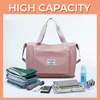 Super Large Capacity Folding Bag Travel Bags Tote Carry On Luggage Storage Hand Bag Waterproof Duffel Set Women Drop231g