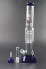 Blue Color Glass Water Bongs for Oil Dab Rigs Hookah with Bowls Smoking Accessories