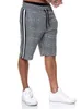 Homens Summer Shorts Size Stripe Manta Moda Homens Draorstring Calças Casuais Marca Poliéster de Alta Qualidade