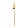 Stainless Steel Mirror Tableware Gold Knife Meal Spoon Fork Tea Spoon Flatware Simple Exquisite Western Dinner Cutleries 4 Colors HHA690