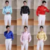 Różowa klatka piersiowa Wzburzyć Vintage Satin Koszula Mężczyźni Slim Fit Długim Rękawem Koszulka Homme Party Wedding Scena Odzież Camisa Hombre 210522