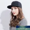 Unisex Punk Kirpi Şapka Kişilik Caz Snapback Spike Çivili Perçin Spiky Beyzbol Şapkası Hip Hop Kaya Dansı Bons Baba Şapka Fabrika Fiyat Uzman Tasarım Kalitesi