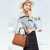 handbags European and American color matching handbag single-shoulder messenger letter three-piece suit ladies big bags