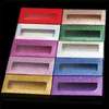 25mm Mink Eyelash Cases Glittering False Eyelash Packaging Box Makeup Multicolor Paper Boxes Package Lashes Case