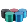 Sharpstone Grinders 50mm Flat Top Couleurs mélangées Accessoires pour fumer Broyeurs en alliage de zinc 4 couches Broyeur d'herbes En stock ensemble.