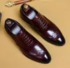 Scarpe formali da uomo Scarpe oxford in pelle per uomo che vestono scarpe da ufficio brogue da uomo abito da uomo con lacci