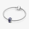 100% 925 Sterling Silver Blue Galaxy Murano Glass Charms Fit Original europeisk charmarmband Fashion Women Wedding Engagement Jew231i