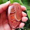 Dekorativa Objekt Figuriner Natural Lace Stone Sardonyx Agate Palm Hand Play Witchcraft Supplies Meditation Healing Crystals Spiritual De