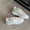 Luxe designerschoenen van topkwaliteit Lente en zomer macaronkleurige kleine witte sneaker