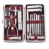 19 in 1 roestvrijstalen manicure nagelknipper set huishoudelijke oorlepel tool pedicure schaar