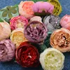 1 stks Hight Quality European Silk Peony Heads Fall Vivid Fake Blad Kunstbloemen voor Bruiloft Home Party DE 2191 V2