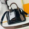 Newset Classic Shell Bag Damier Patent Patent Grid Handbags Mulheres Ombro Canvas Crossbody Bolsa Compras Tote Wellt G521