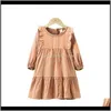 Vestidos roupas bebê maternidade entrega entrega 2021 crianças usam primavera meninas algodão crianças manga longa vestido de princesa roupas de bebê cqegf