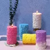 Altre arti e mestieri Onda cilindrica candela profumata stampo in silicone DIY rose gesso ornamenti diffusore pietra cilindrica abrasiva